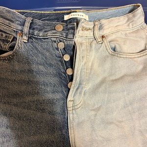 PacSun button fly high rise straight jean